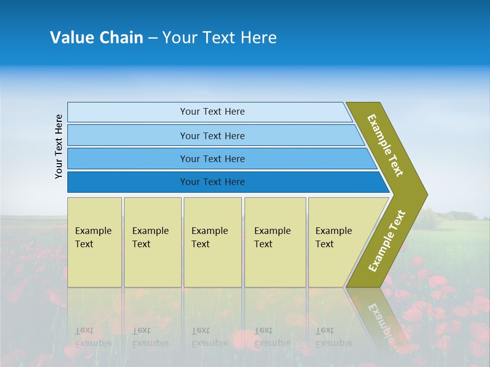 Freshness Meadow Rural Scene PowerPoint Template