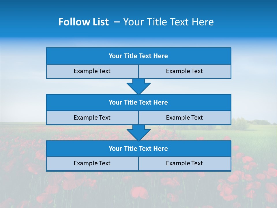 Freshness Meadow Rural Scene PowerPoint Template