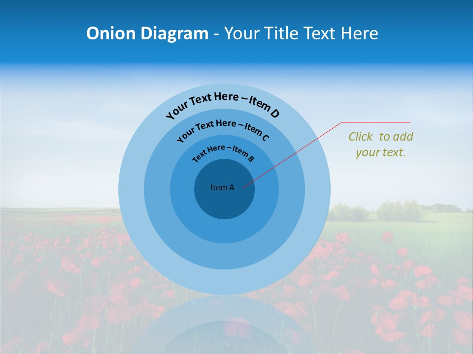 Freshness Meadow Rural Scene PowerPoint Template