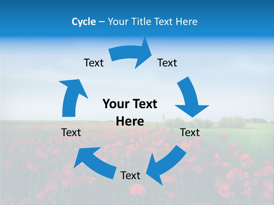 Freshness Meadow Rural Scene PowerPoint Template