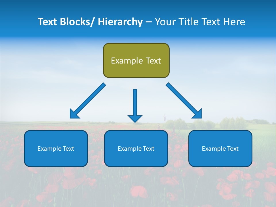 Freshness Meadow Rural Scene PowerPoint Template