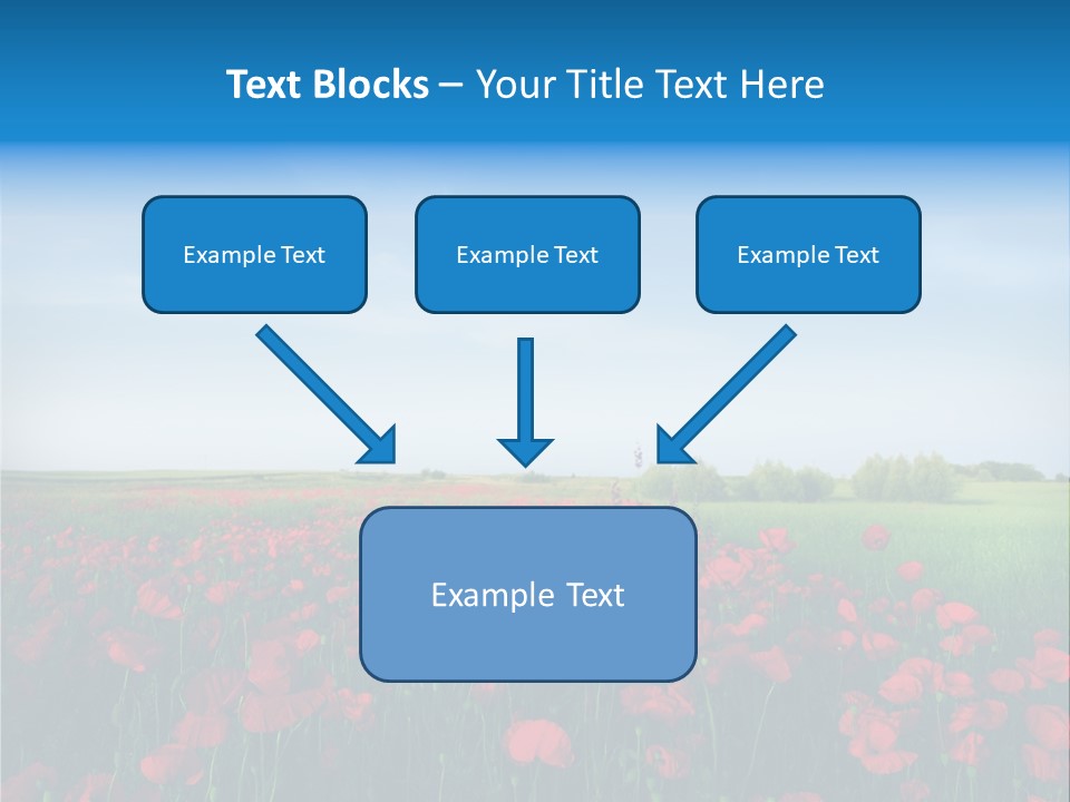 Freshness Meadow Rural Scene PowerPoint Template