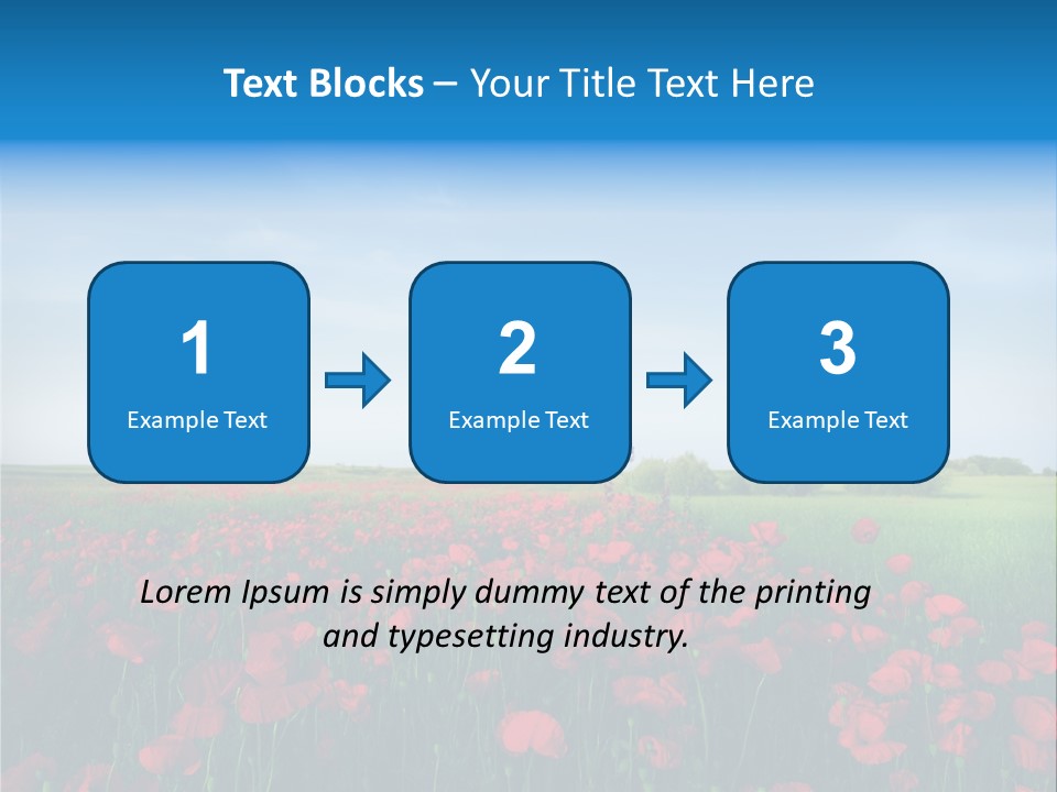 Freshness Meadow Rural Scene PowerPoint Template