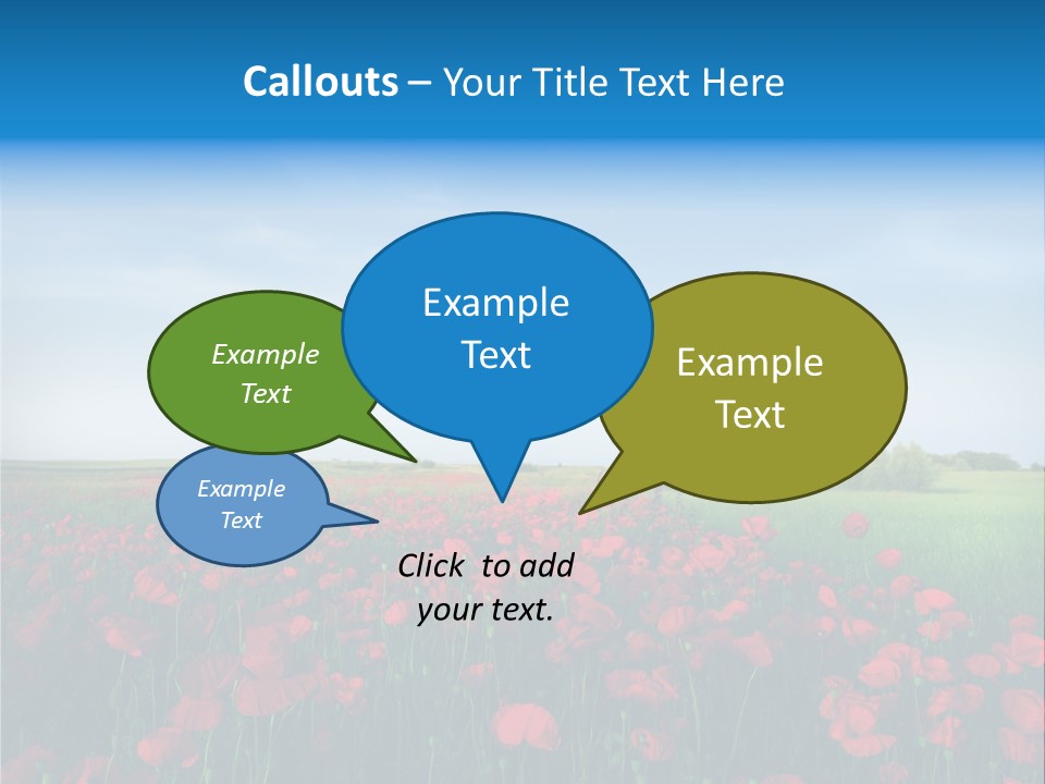 Freshness Meadow Rural Scene PowerPoint Template