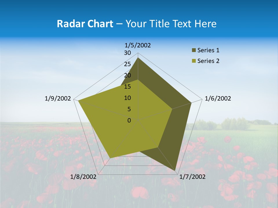 Freshness Meadow Rural Scene PowerPoint Template