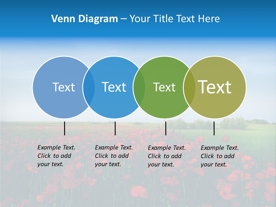 Freshness Meadow Rural Scene PowerPoint Template