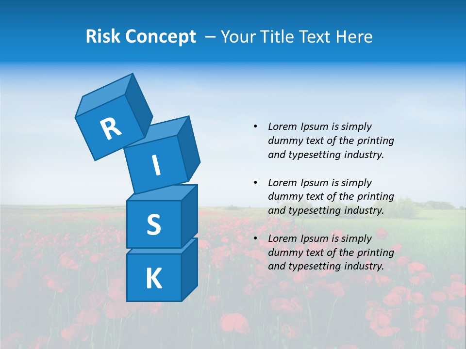 Freshness Meadow Rural Scene PowerPoint Template