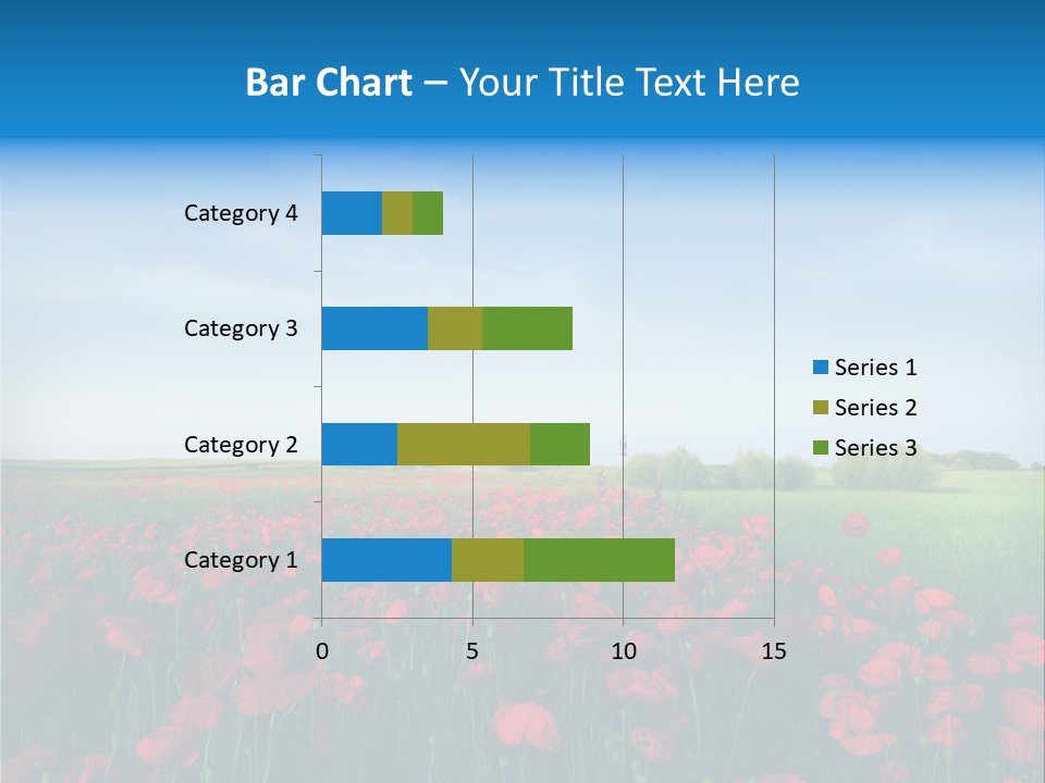 Freshness Meadow Rural Scene PowerPoint Template