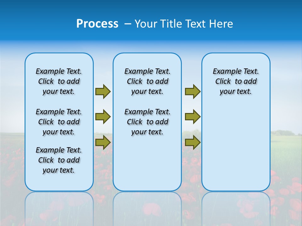 Freshness Meadow Rural Scene PowerPoint Template