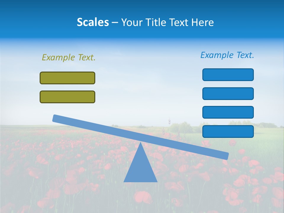 Freshness Meadow Rural Scene PowerPoint Template