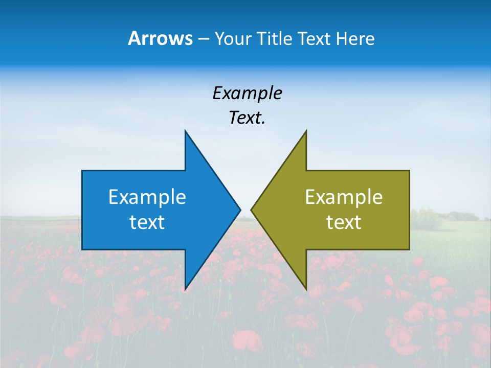 Freshness Meadow Rural Scene PowerPoint Template