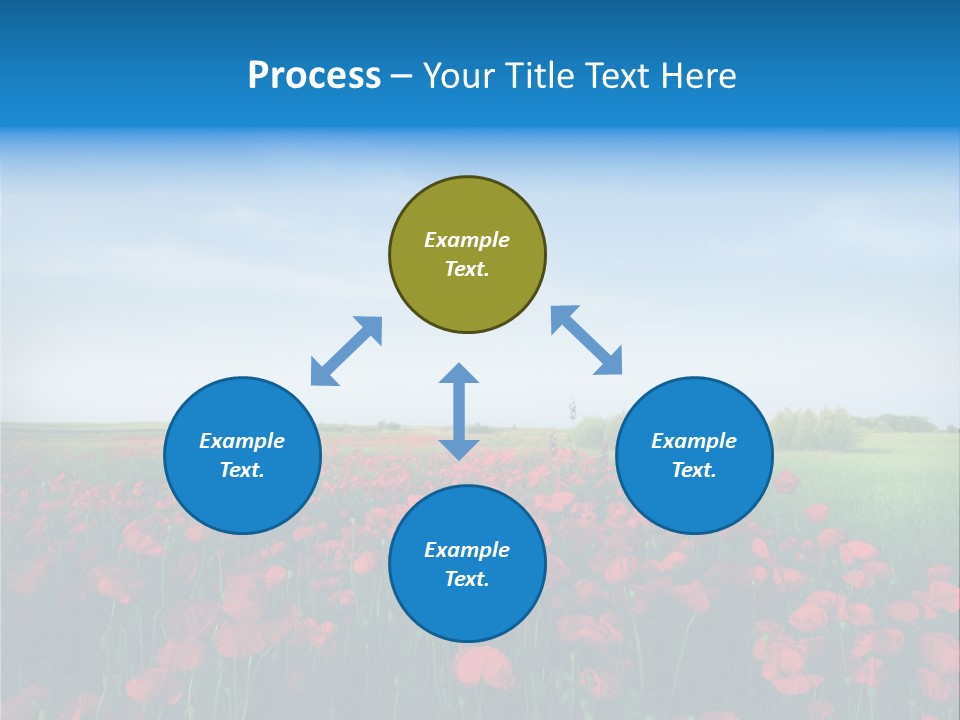Freshness Meadow Rural Scene PowerPoint Template
