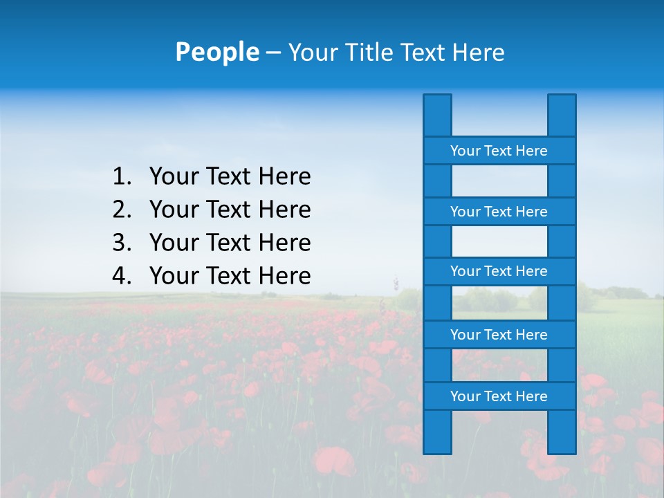 Freshness Meadow Rural Scene PowerPoint Template