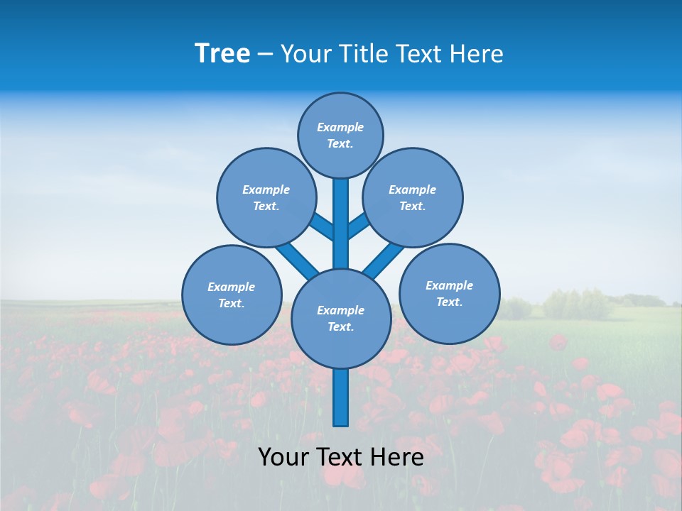 Freshness Meadow Rural Scene PowerPoint Template