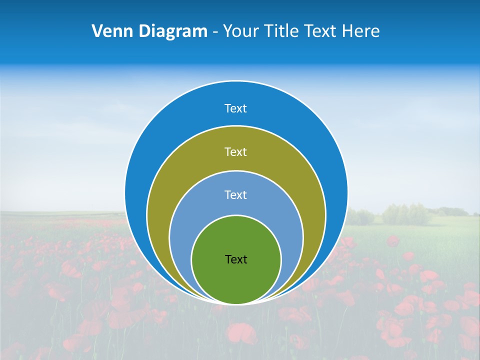 Freshness Meadow Rural Scene PowerPoint Template
