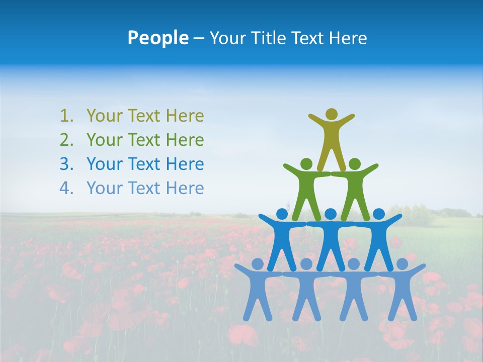 Freshness Meadow Rural Scene PowerPoint Template