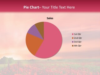 Farm Flower Rolling Landscape PowerPoint Template