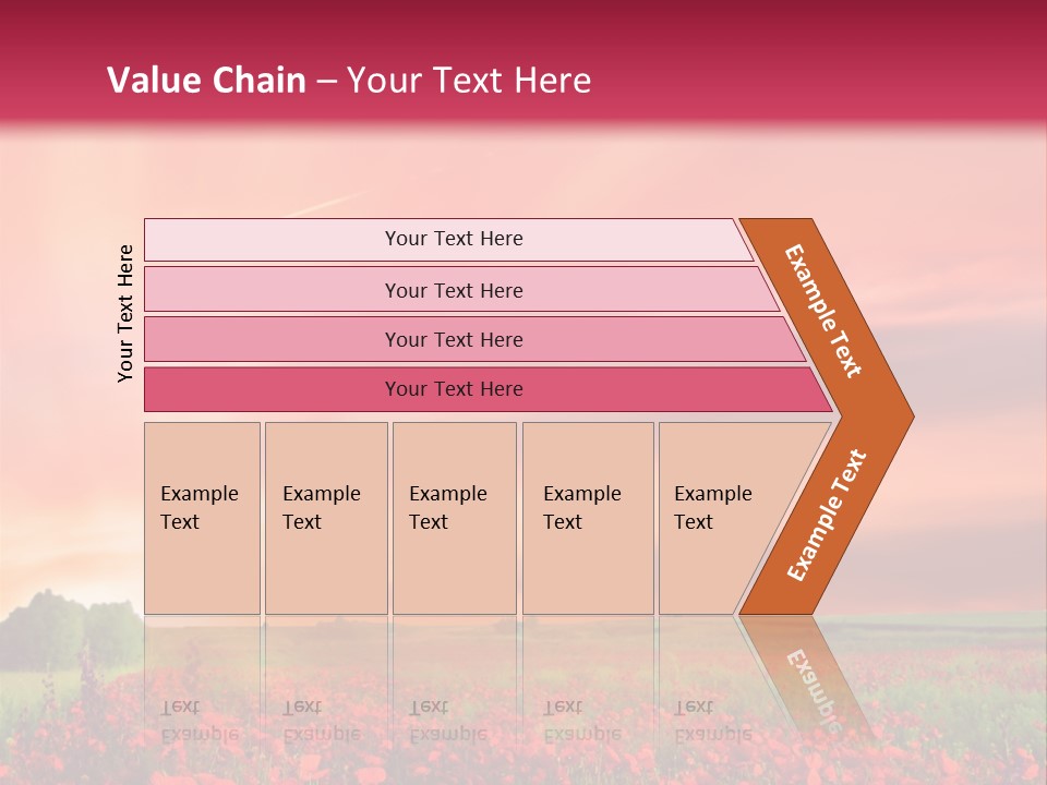 Farm Flower Rolling Landscape PowerPoint Template