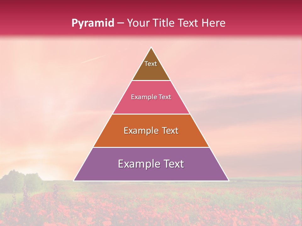 Farm Flower Rolling Landscape PowerPoint Template