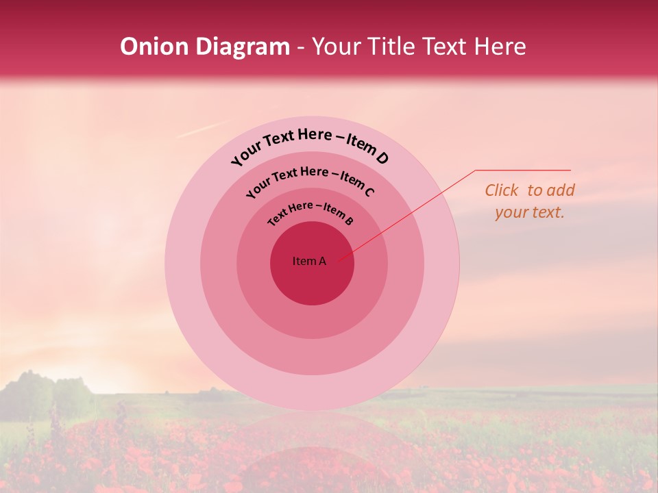 Farm Flower Rolling Landscape PowerPoint Template