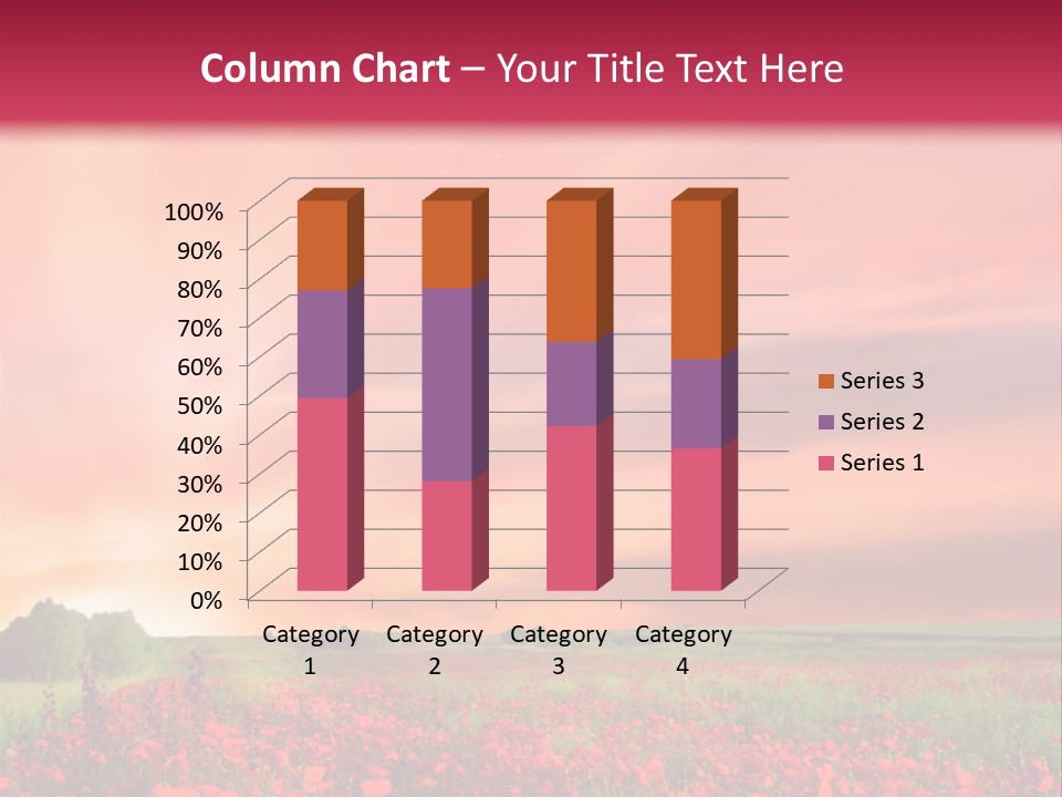 Farm Flower Rolling Landscape PowerPoint Template