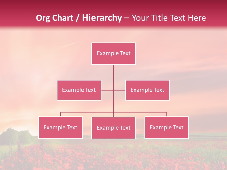 Farm Flower Rolling Landscape PowerPoint Template