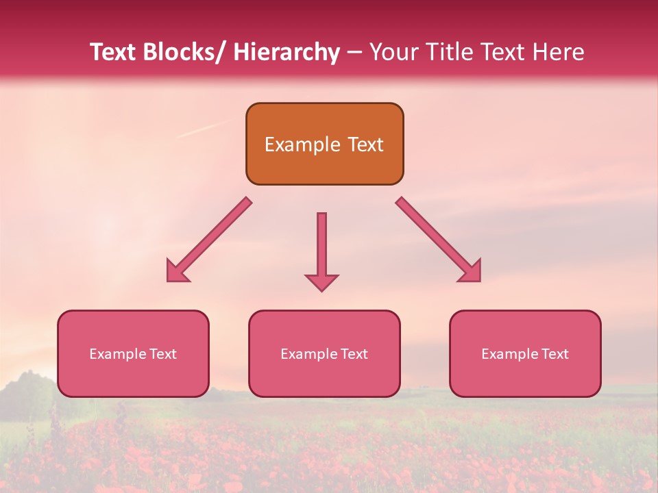 Farm Flower Rolling Landscape PowerPoint Template