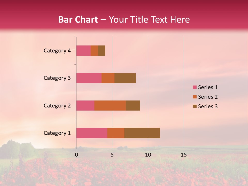 Farm Flower Rolling Landscape PowerPoint Template