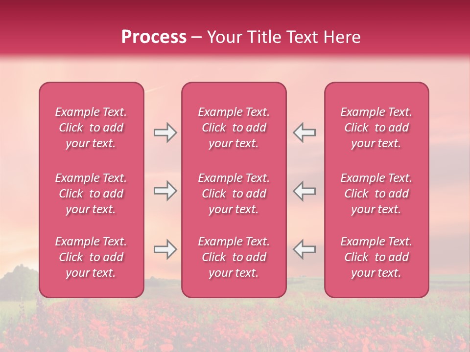Farm Flower Rolling Landscape PowerPoint Template