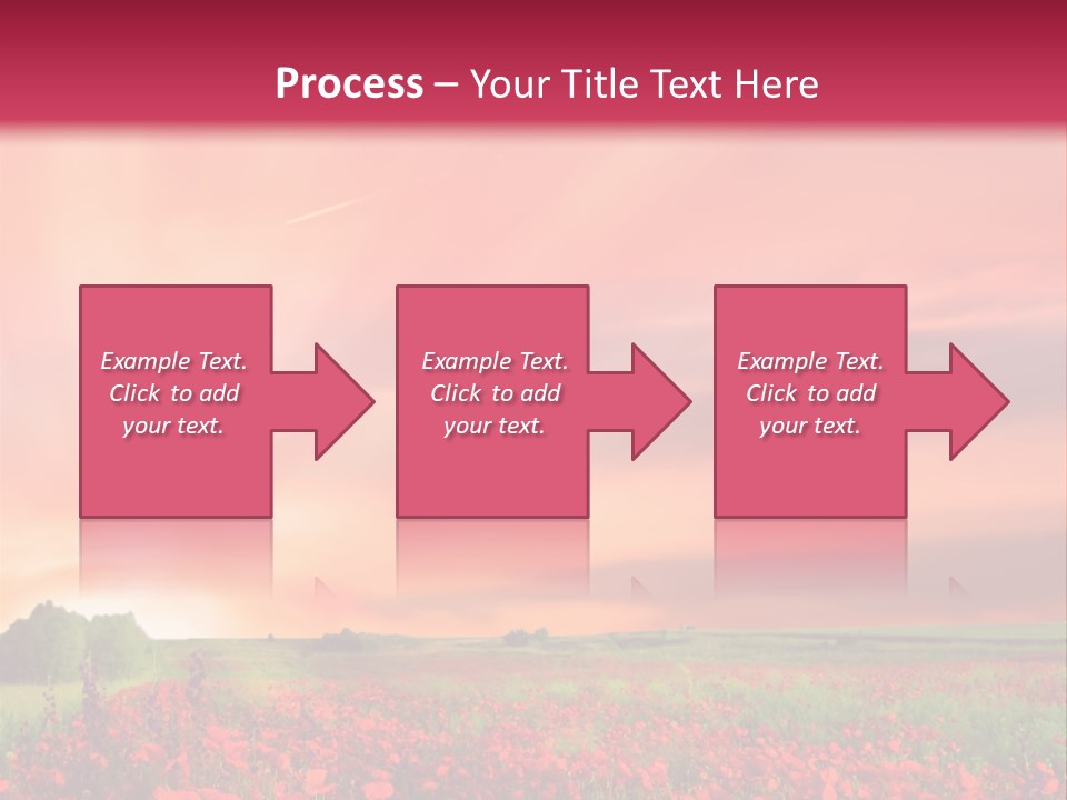 Farm Flower Rolling Landscape PowerPoint Template
