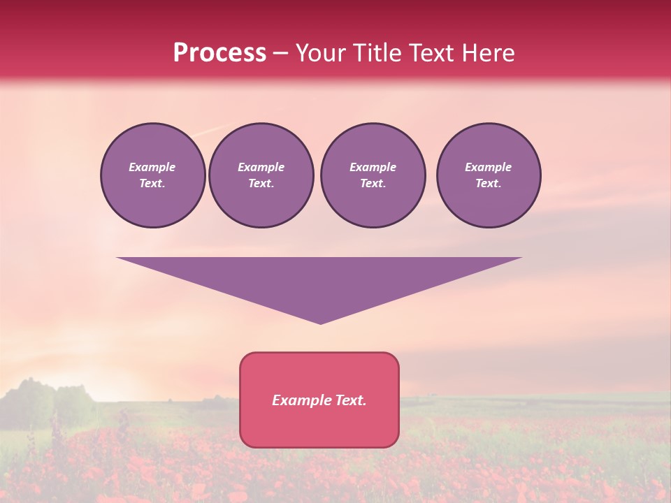 Farm Flower Rolling Landscape PowerPoint Template