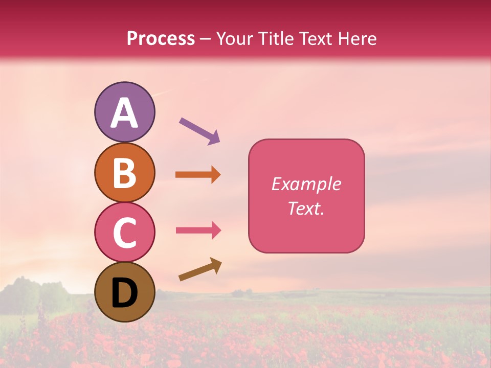 Farm Flower Rolling Landscape PowerPoint Template