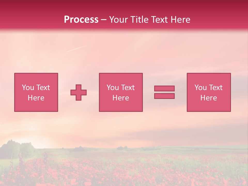 Farm Flower Rolling Landscape PowerPoint Template