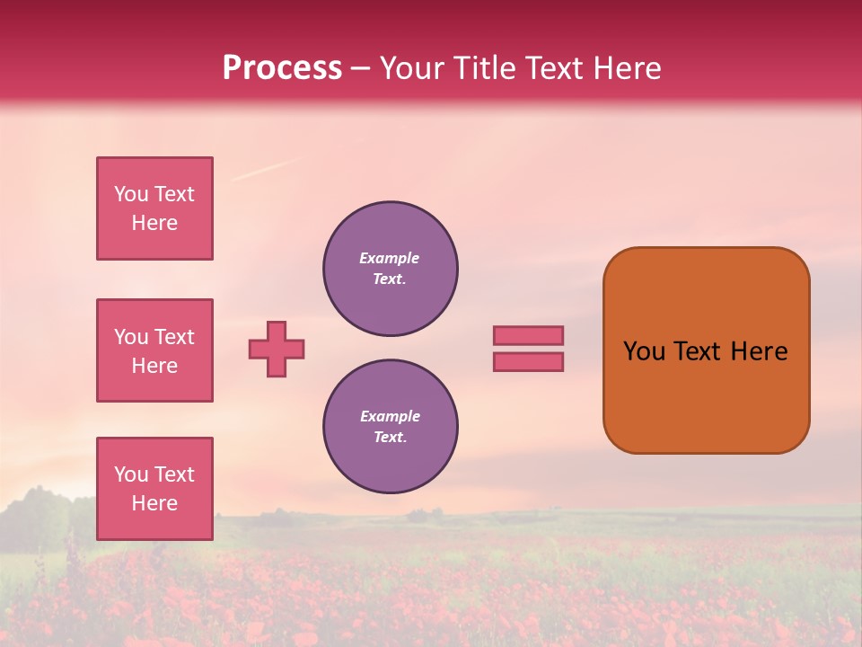 Farm Flower Rolling Landscape PowerPoint Template