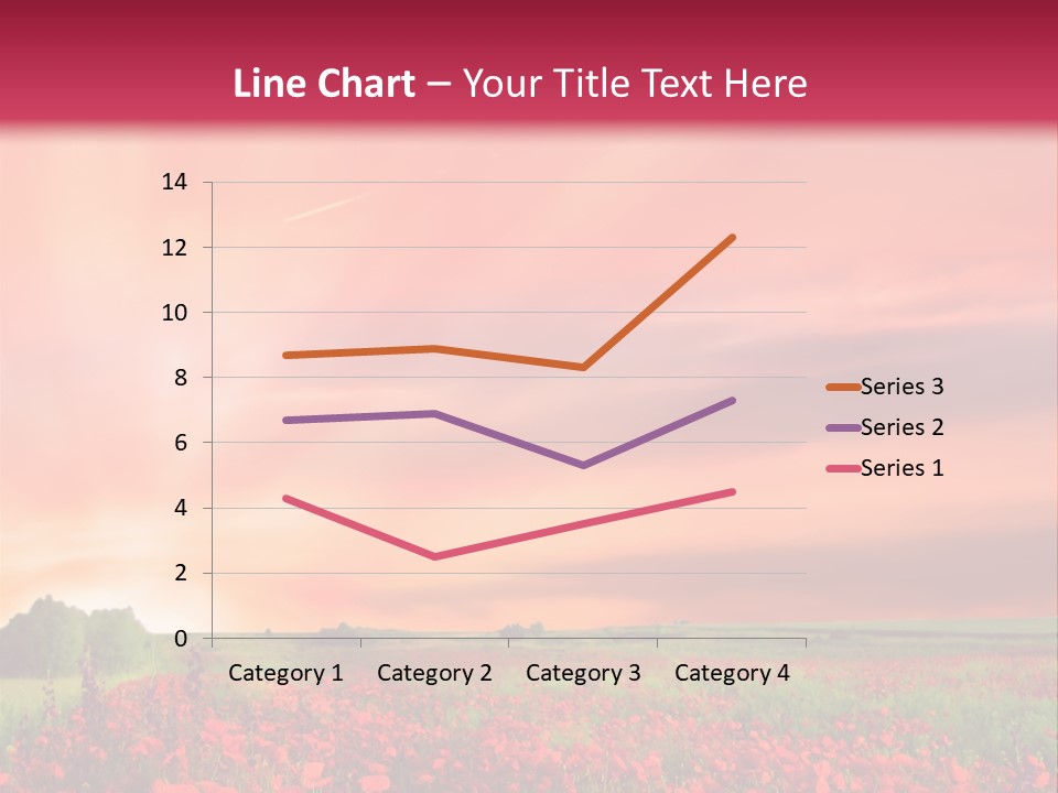 Farm Flower Rolling Landscape PowerPoint Template