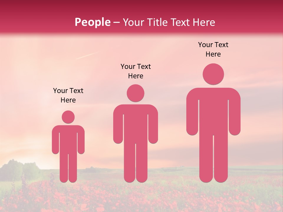 Farm Flower Rolling Landscape PowerPoint Template