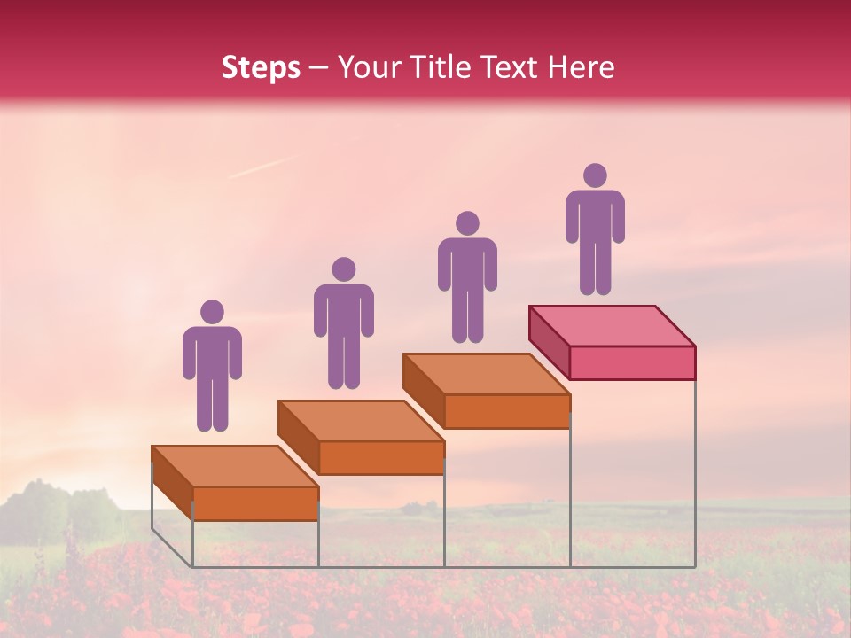 Farm Flower Rolling Landscape PowerPoint Template