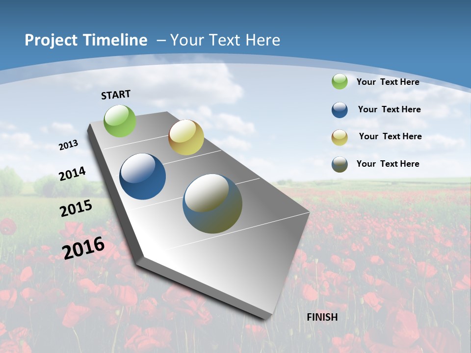Multi Colored Beauty In Nature Sky PowerPoint Template