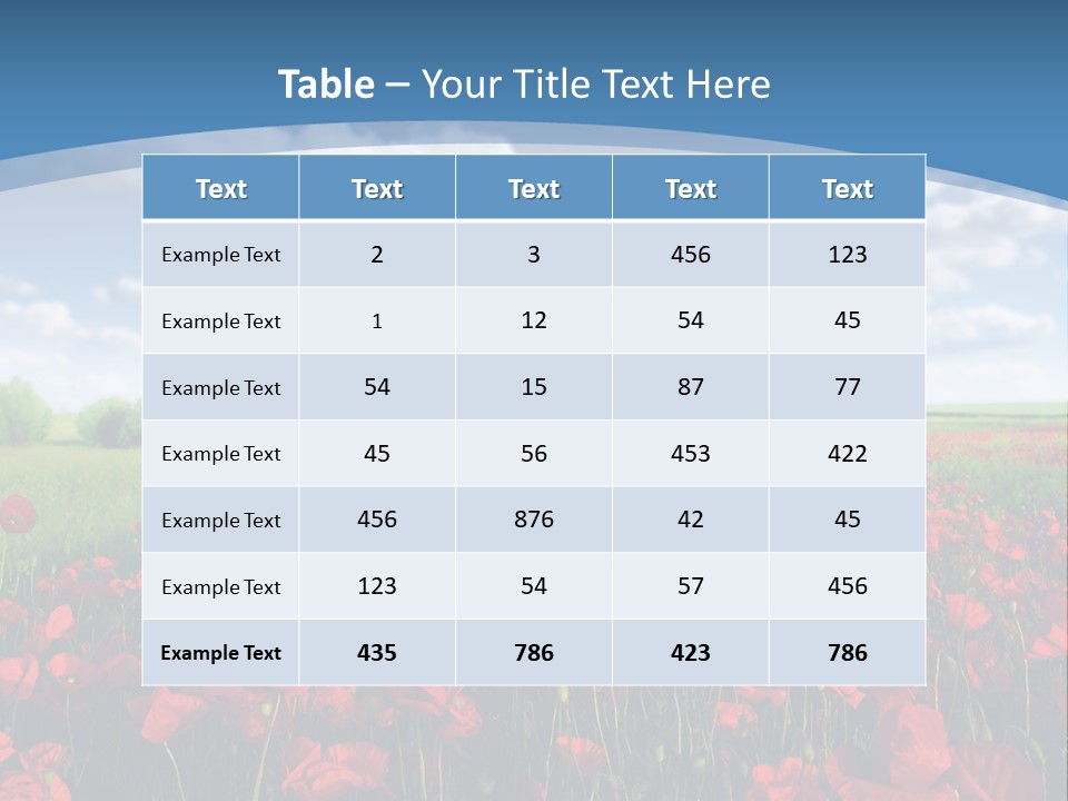 Multi Colored Beauty In Nature Sky PowerPoint Template