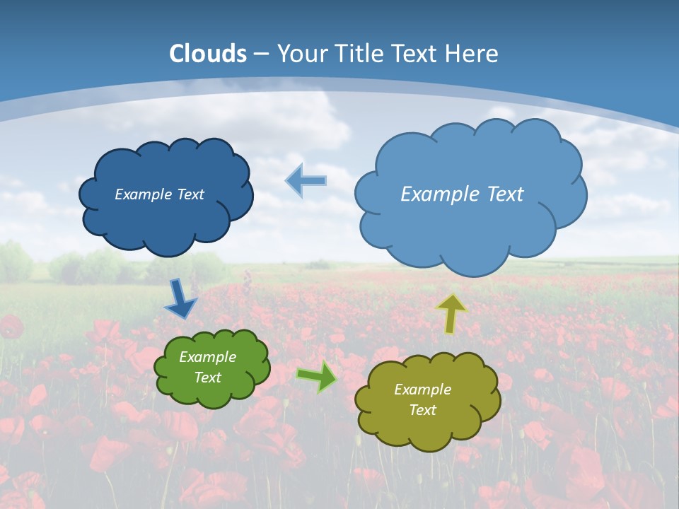 Multi Colored Beauty In Nature Sky PowerPoint Template