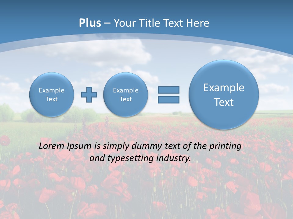 Multi Colored Beauty In Nature Sky PowerPoint Template