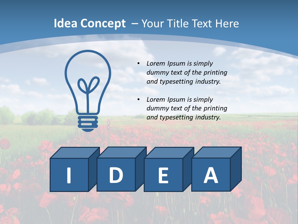 Multi Colored Beauty In Nature Sky PowerPoint Template