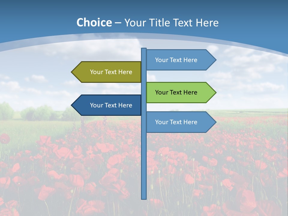 Multi Colored Beauty In Nature Sky PowerPoint Template