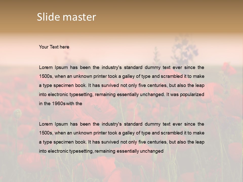 Leaf Rural Landscape PowerPoint Template