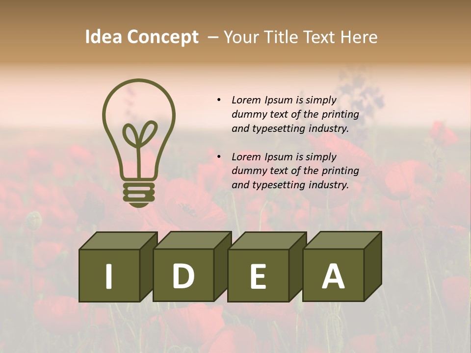 Leaf Rural Landscape PowerPoint Template