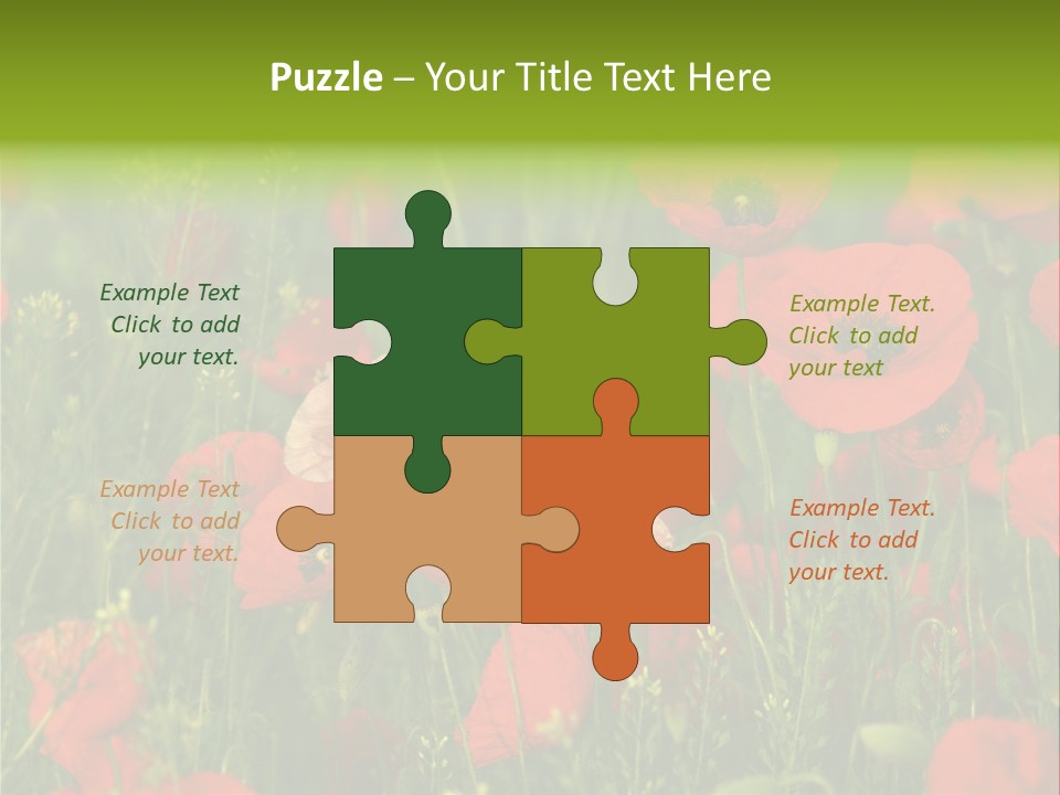 Landscape Sunrise Grass PowerPoint Template