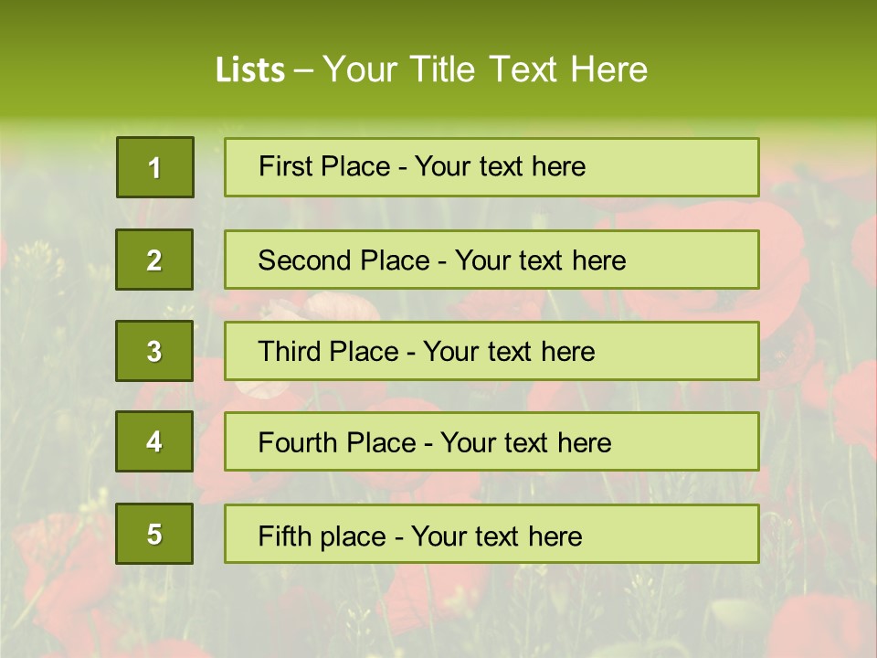 Landscape Sunrise Grass PowerPoint Template