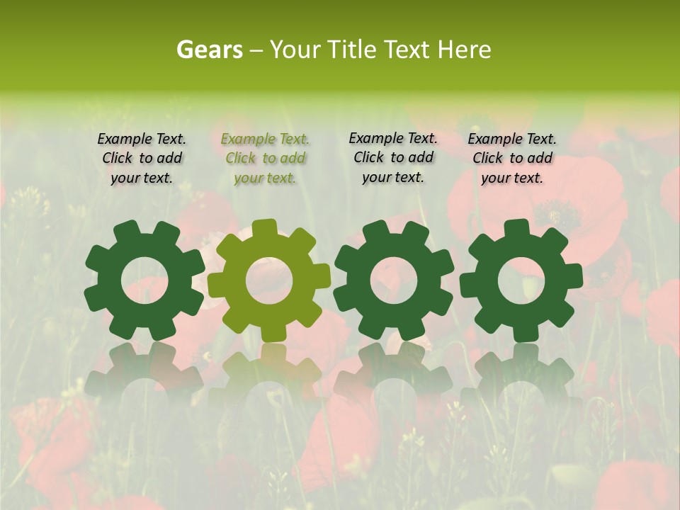 Landscape Sunrise Grass PowerPoint Template