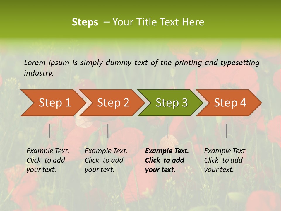 Landscape Sunrise Grass PowerPoint Template