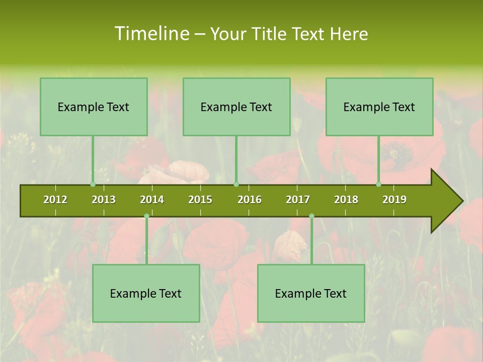 Landscape Sunrise Grass PowerPoint Template